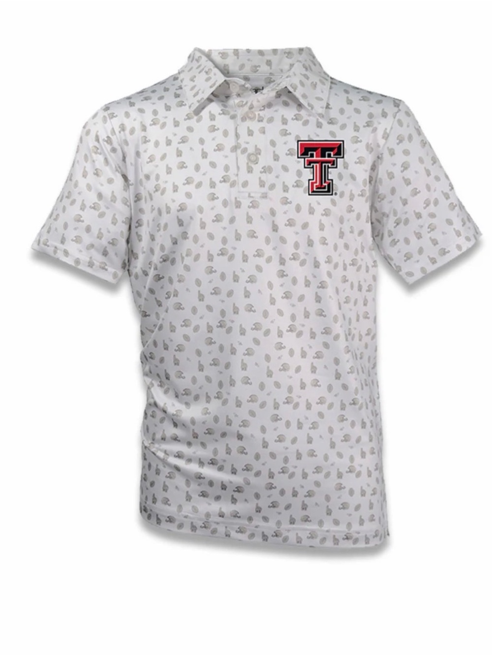 GARB Texas Tech  “Peyton” Game Day Print Collegiate Performance Polo - S (5)